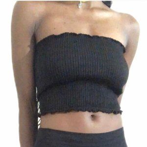 Black Bandeau Top